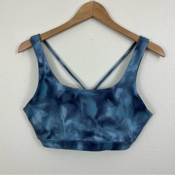 ATHLETA Exhale Tie Dye Strappy Sports Bra Womens Size Medium - Picture 3 of 6